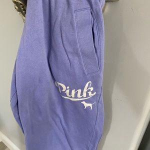 PINK boyfriend sweats, size S, pockets